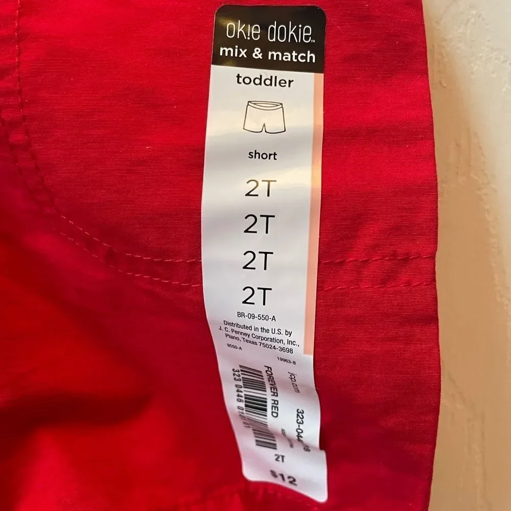 Kids Red Shorts 2T NWT